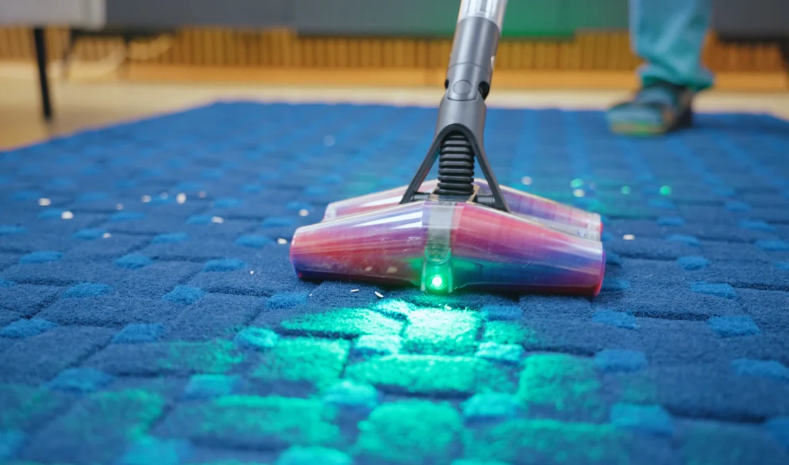 Eigentlich nicht dafür gemacht: Aber zur Not kannst du auch auf dem Teppich mit dem PencilVac saugen.