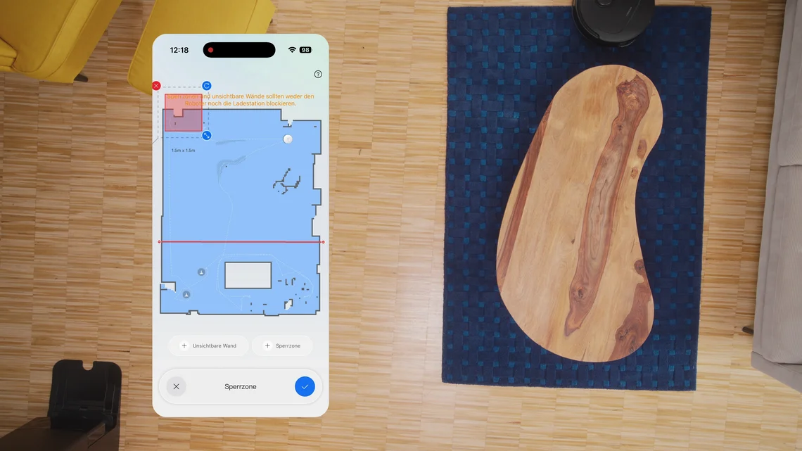 Die Roborock App gehört zu den besten am Markt.