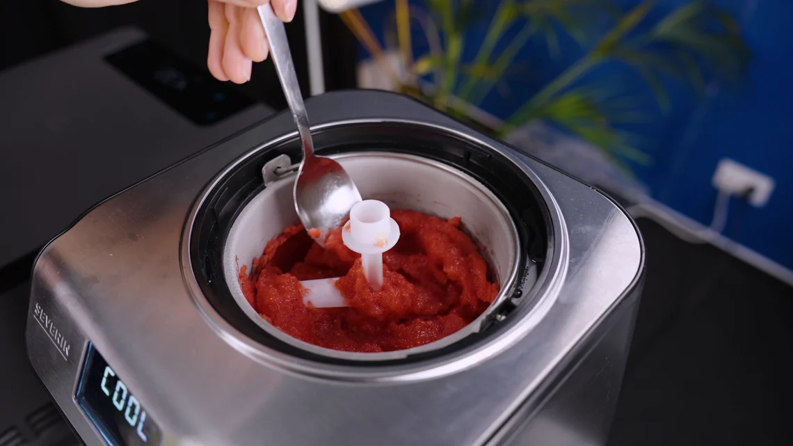 Das Sorbet ist in der Severin wunderbar gelungen.