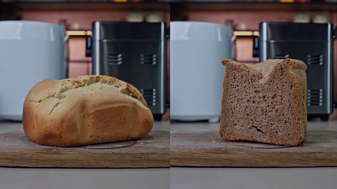 Sowohl Brot aus Weißmehl als auch aus Vollkorn sind im Test gelungen.